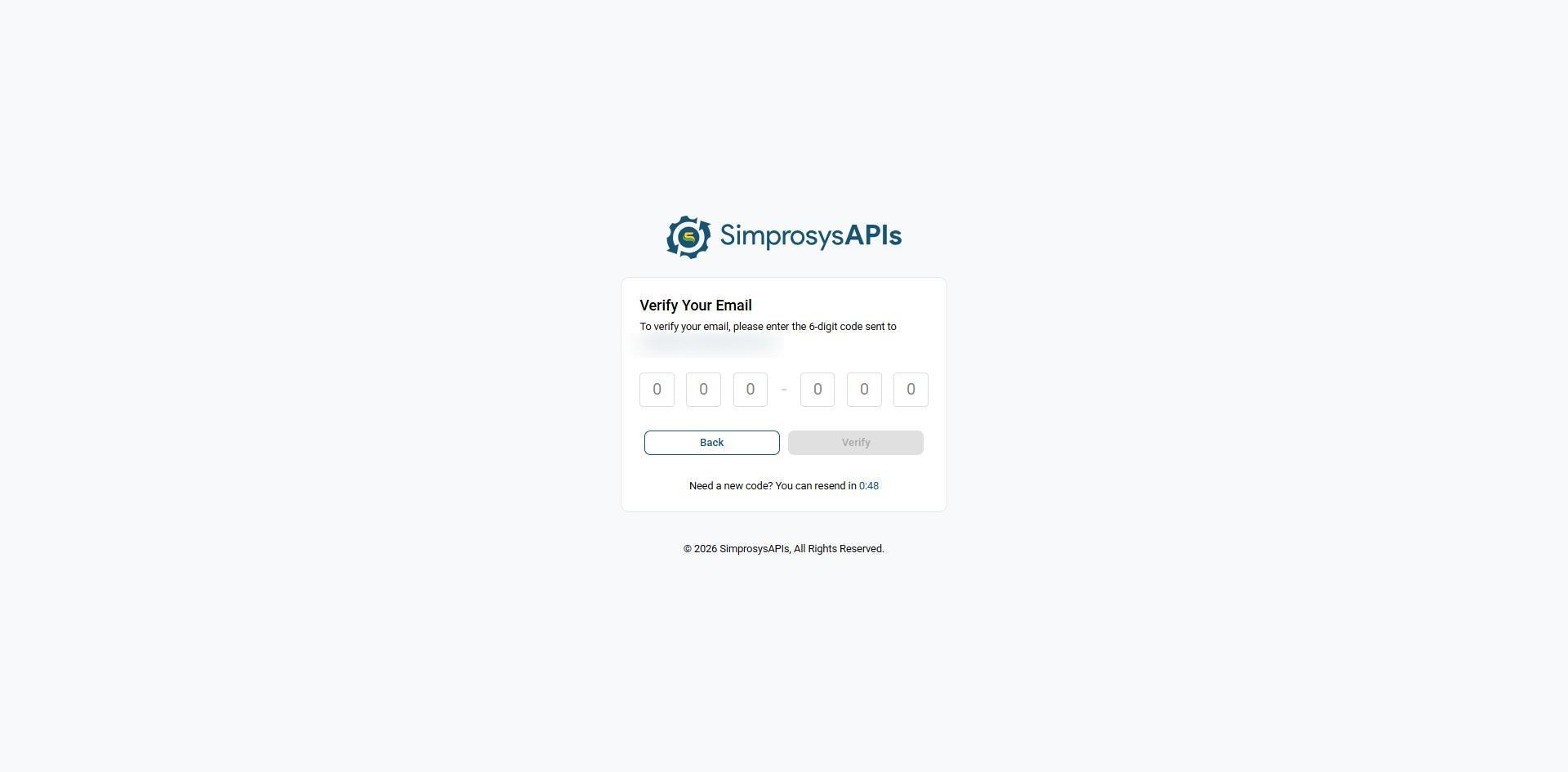 Verify your email with the 6-digit code