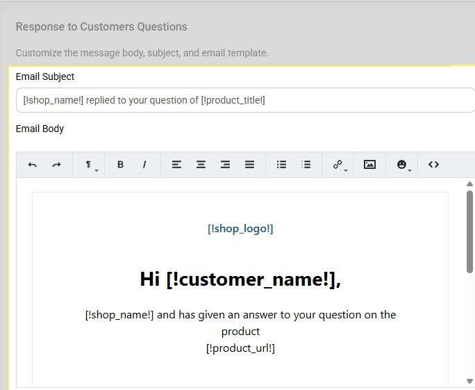Poviews Response to Customer Questions Email