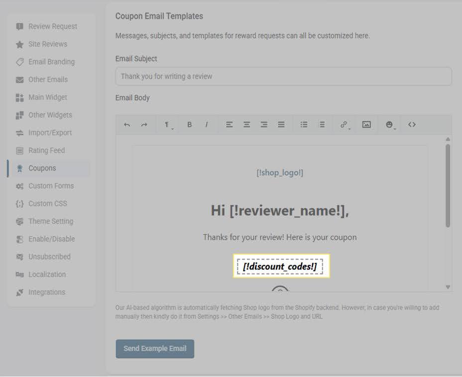 Proviews Coupon Email