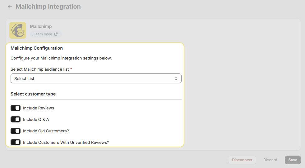 Configure Sync Settings