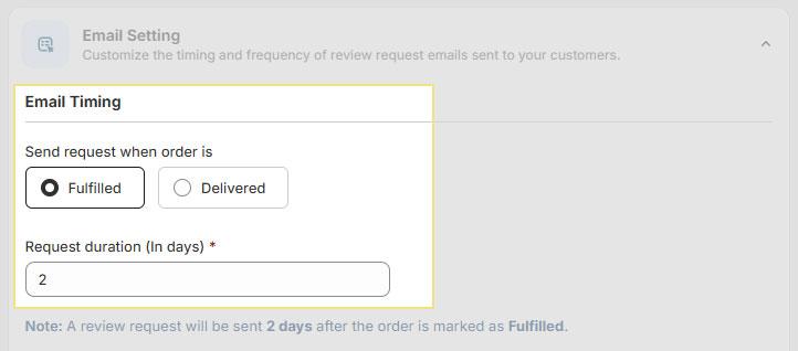 email setting