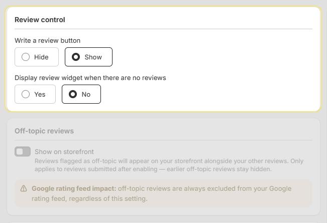 Review Control