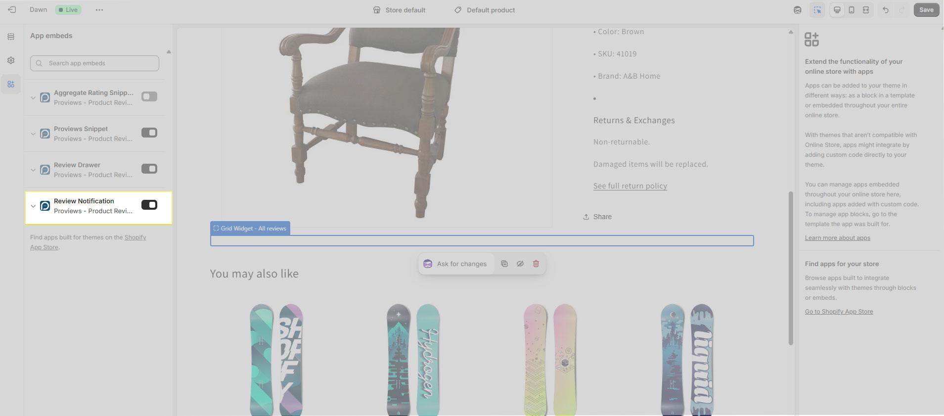 Select Reviews Notification