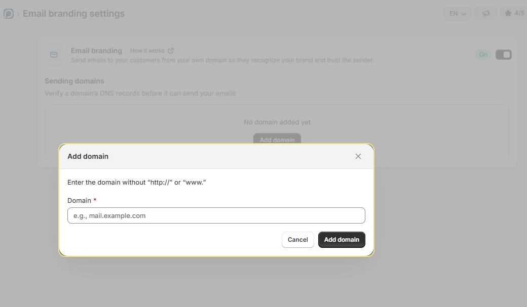 add subdomain