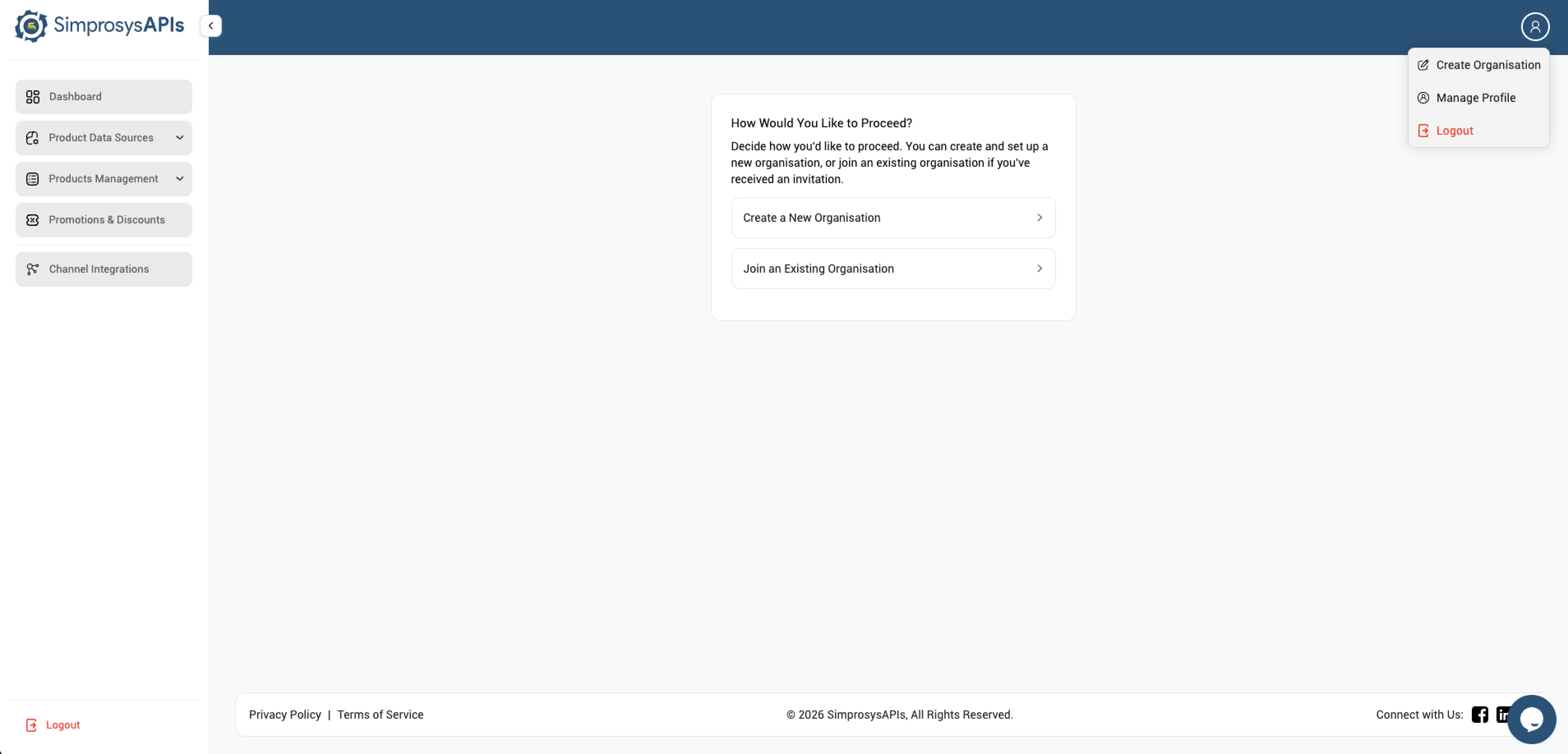 Organisation Selection